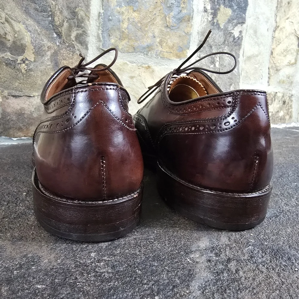 Alden 974 10 AA B Wing Tip Bal Oxford Shell Cordovan Shoes